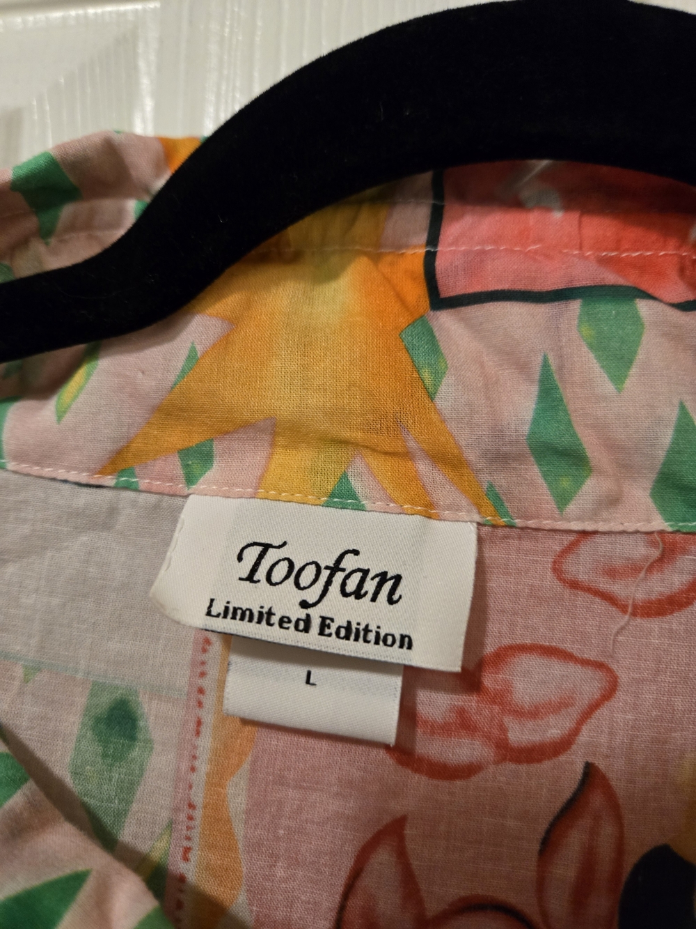 Abstract Multi-Color Button-Up Blouse - Zadri - Picture 5 of 7